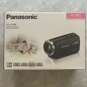 Panasonic V180 high def video camera and Merkury tripod